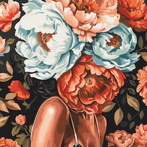 Zestaw do malowania po numerach „Dziewczynka z kwiatkiem”