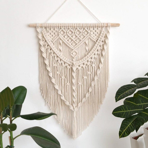 Macrame Wall Hangingwall Hangingswall Decorwall Artbedroom Etsy