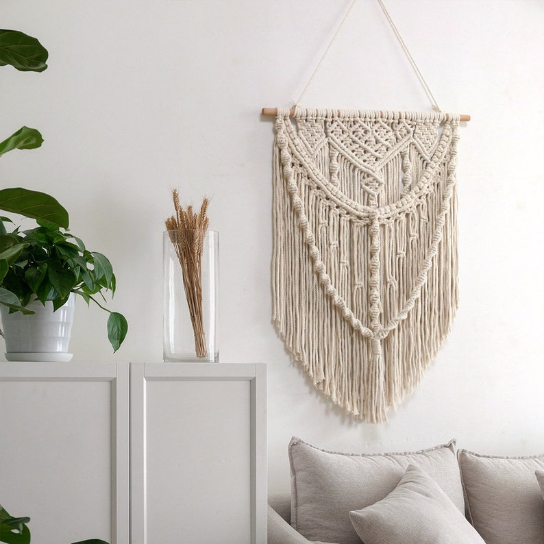 Macrame Wall Hangingwall Hangingswall Decorwall Artbedroom Etsy