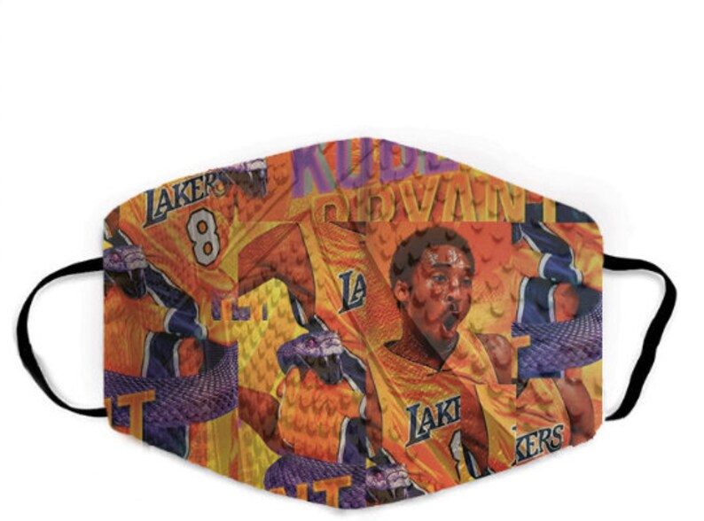 Kobe Black Mamba Face Mask with MultiLayer Design with Filter Etsy