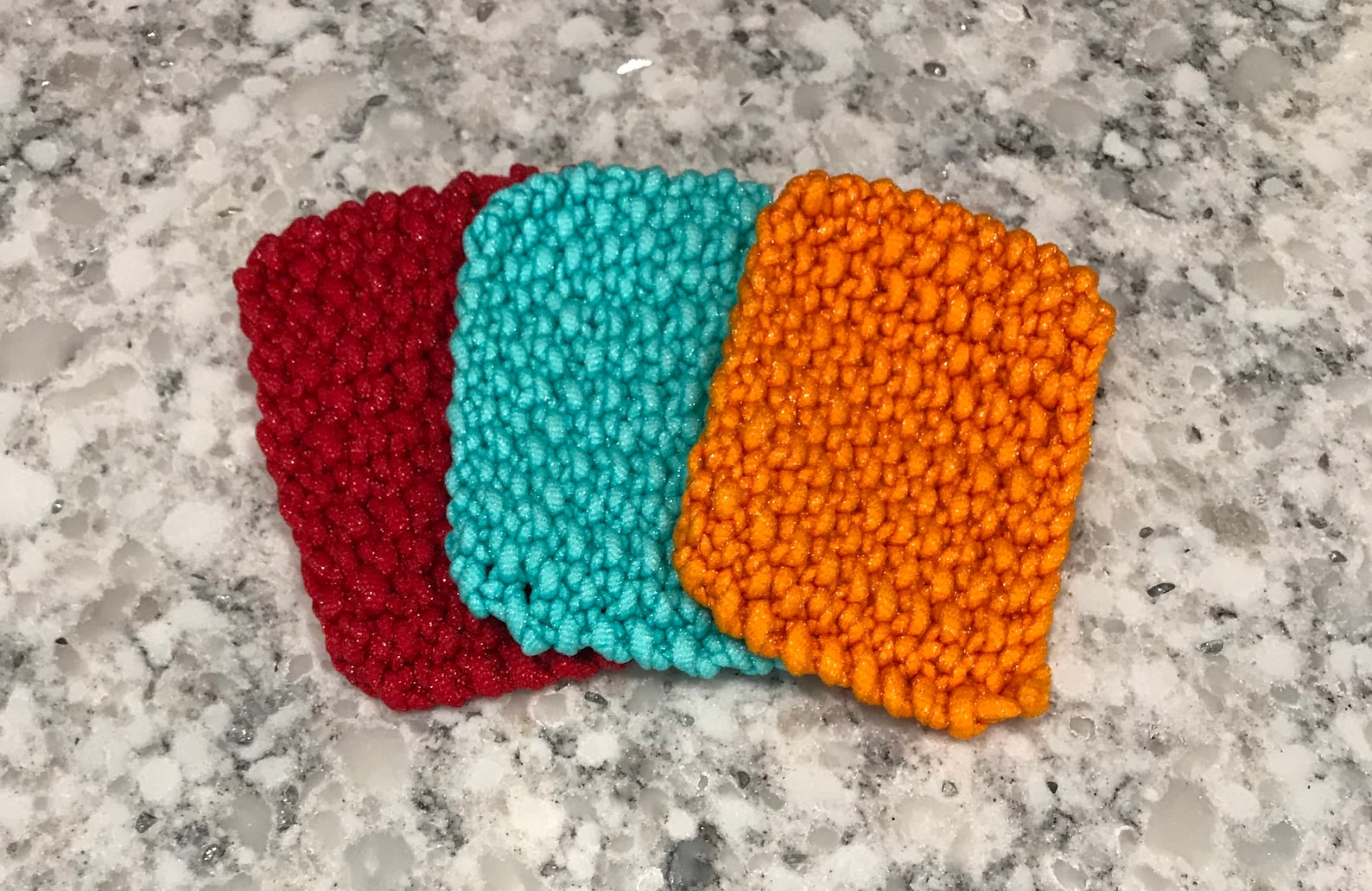 Colorful Scrubbies/knitted Scouring Pads/nylon Etsy