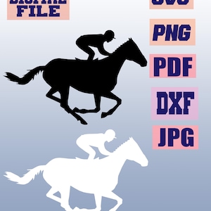 svg/png/jpg/pdf/dxf Horse Lover Running horse Kentucky Derby clipart Galloping horse Racehorse Jockey cut file Cricut download digital file