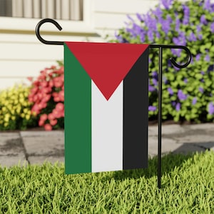 Palestinian Flag Garden Banner: Outdoor Patriotic Decor