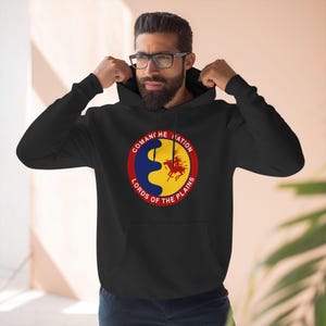 Flag of the Comanche Nation tribe Oklahoma seal native American Colorful Design Fleece Hoodie, Unisex Pullover for Cozy Wear