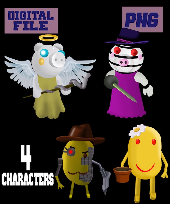 High Quality Gaming Character Clipart, Digital Png File DIGITAL DOWNLOAD 