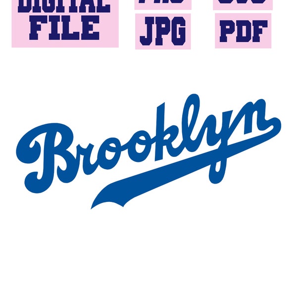 svg/png/jpg/pdf Brooklyn cut file for Cricut .. instant download.. download digital file