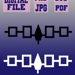 svg/png/jpg/pdf Iroquois vlag Amerikaanse inheemse bevolking Canada inheemse Iroquoian Hiawatha Belt cut file voor Cricut .. download digitaal bestand