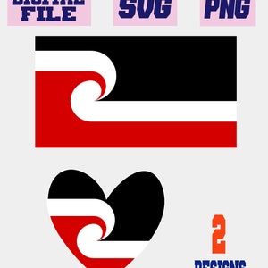 svg png Tino Rangatiratanga Maori sovereignty movement flag New Zealand cut file for Cricut..INSTANT DOWNLOAD.. download digital file
