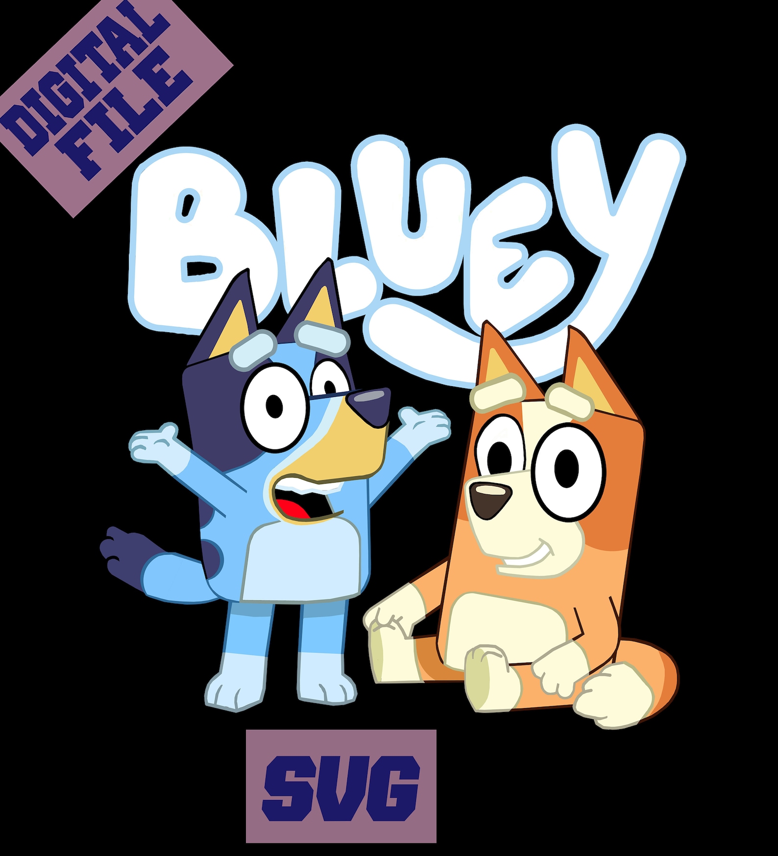 Bluey SVG bundle Bingo Bluey and Bingo Circut ..INSTANT Etsy