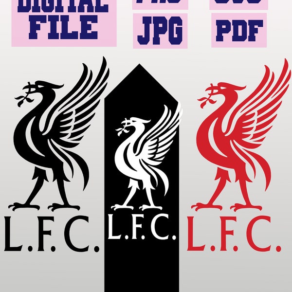 svg/png/jpg/pdf Liverpool Liver bird logo..INSTANT DOWNLOAD.. download digital file