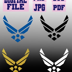 svg/png/jpg/pdf United States Air Force Symbol logo USA diamond aviator usaf ..cut file for Cricut..download digital file