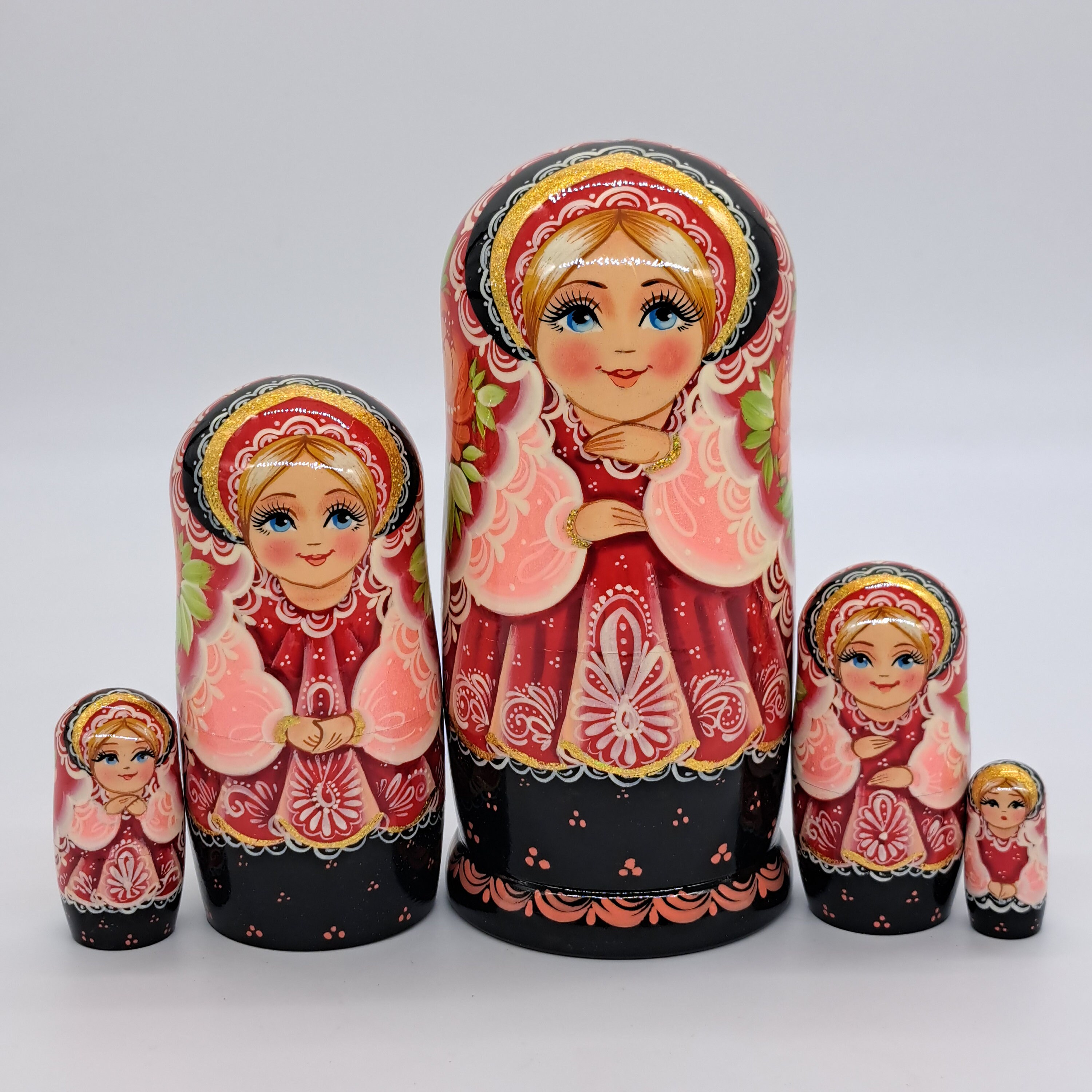 7" Nesting Dolls Matryoshka "colors of Ukraine" 5 in 1 Handmade in Ukraine  Wooden Toy Stacking Dolls Home Decor Good for Kids and Collection - Etsy