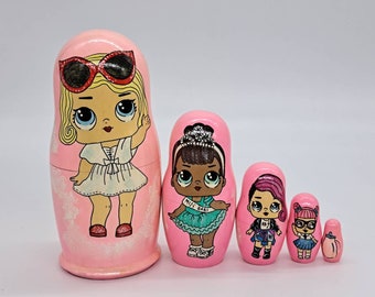 Matroschka Puppen Set: 5-in-1 Matroschka Puppen Set