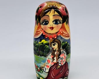 7インチ マトリョーシカ人形 5 in 1 ウクライナ製 ハンドメイド