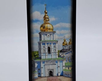箱入り聖ワシリイ大聖堂 赤の広場 ロシア漆塗りミニチュア
