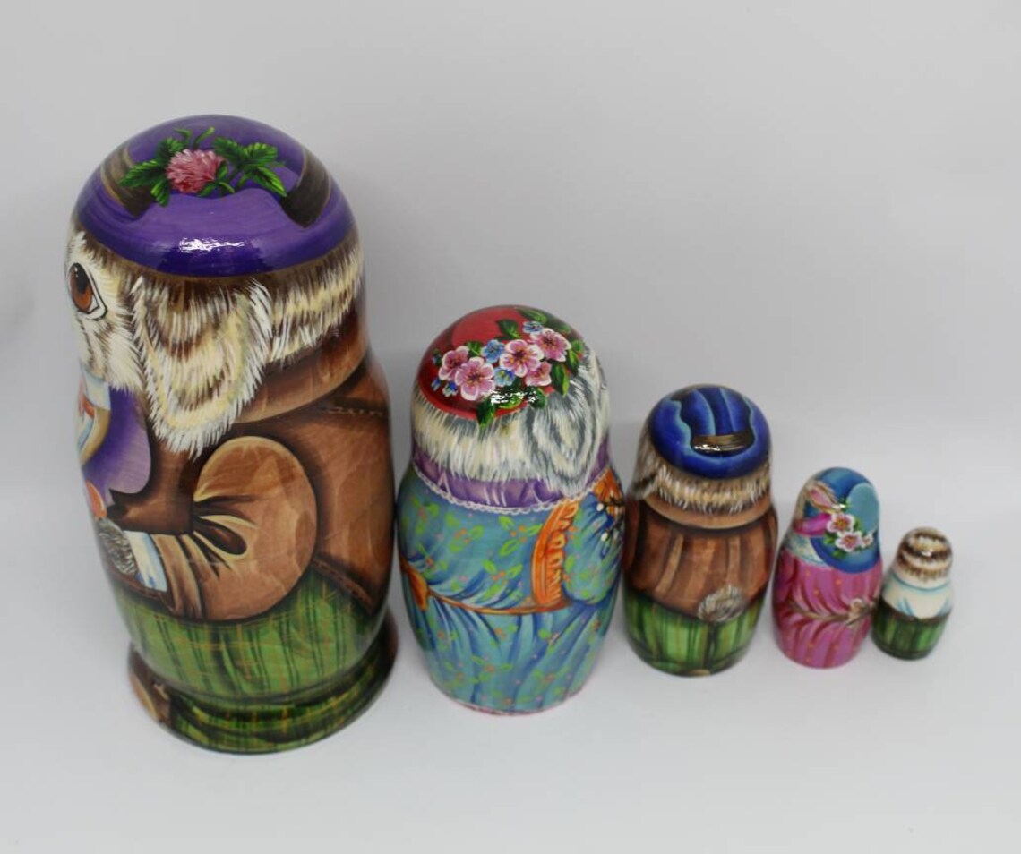 Easter nesting dolls matryoshka Happy Easter Bunnys Etsy