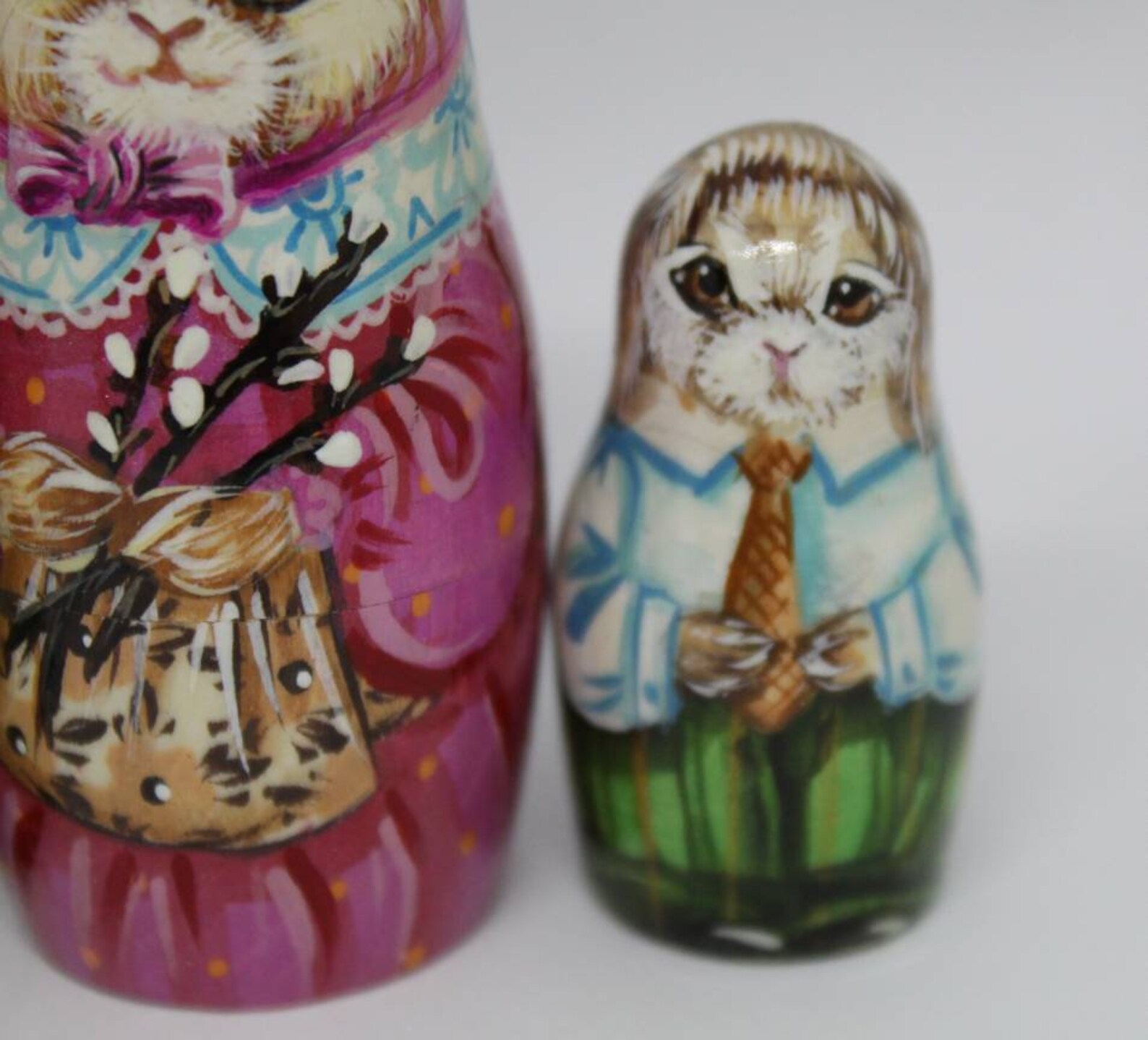 Easter nesting dolls matryoshka Happy Easter Bunnys Etsy