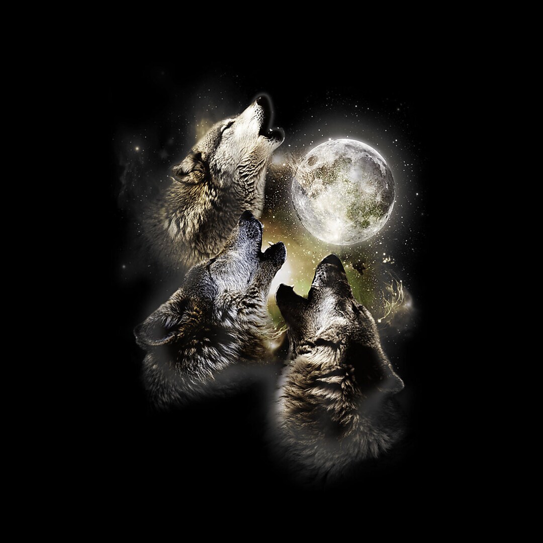 Howling at the Moon Wolves Wolf Animal Png - Etsy