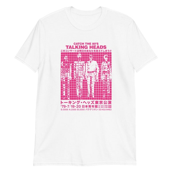 Talking Heads T-Shirt, Live Japan 79, Alternative Rock, Unisex