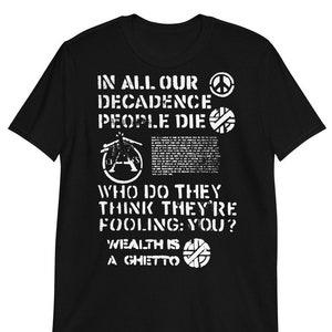 CRASS Decadence T-Shirt Crust Punk