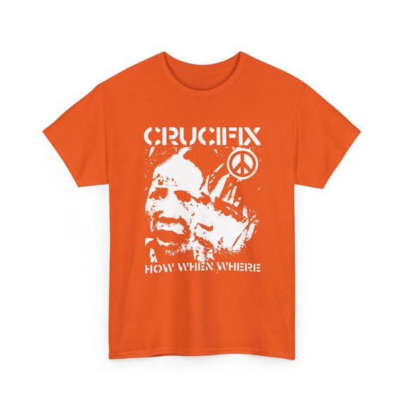 Crucifix Tee-shirt, Unisex, Who When Where Dehumanization 
