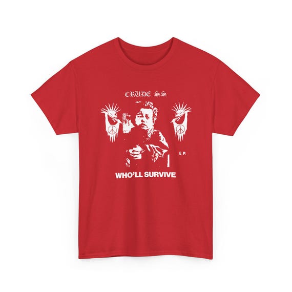 希少！ Crude SS /Crust'Il Survive Crude SS Tee-shirt, Oldschool Crust Hardcore Punk, Who Will