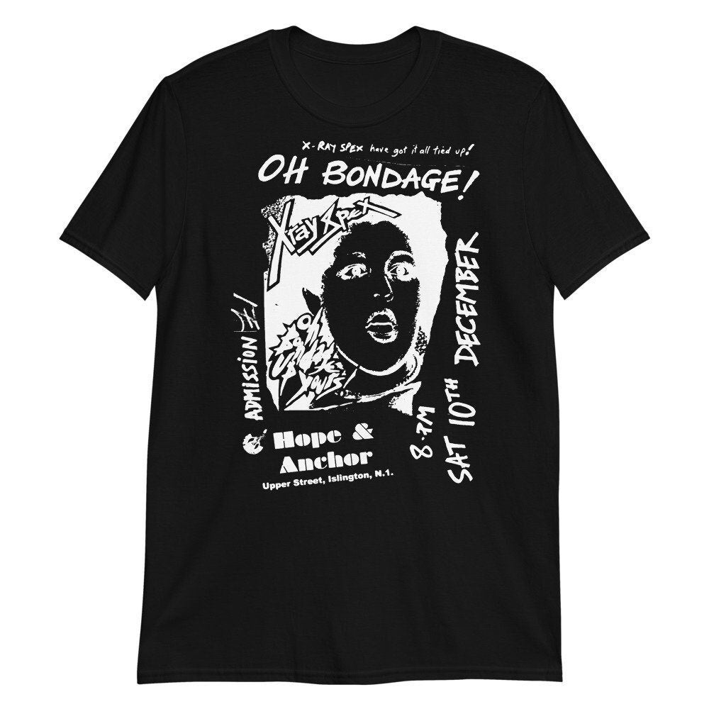 X-ray Spex T-shirt, Short-sleeve Unisex, London Punk Black