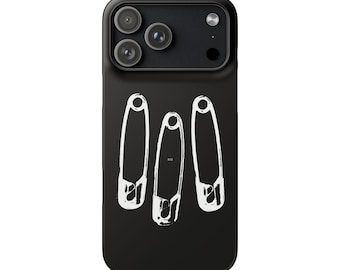 Punk iPhone Snap Case, Hardcore Safety Pins