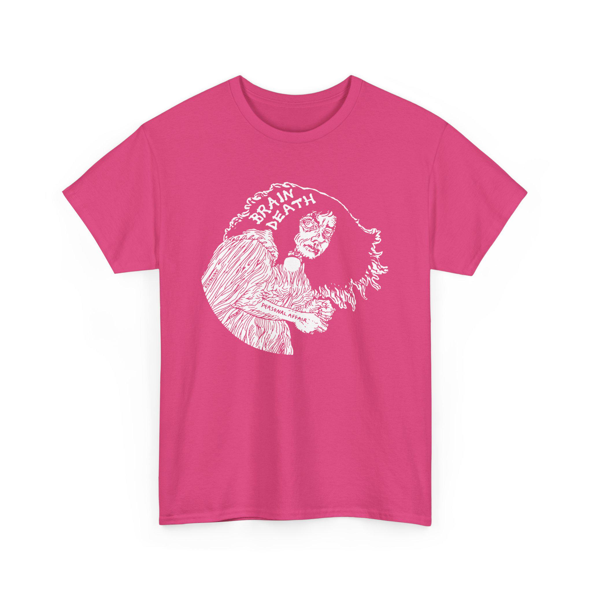 【ＫＡＺＺ】【BRAIN DEATH】PERSONAL AFFAIR  E Brain Death T-shirt, Personal Affair, Unisex Tee, Old-school