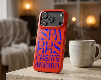 iPhone Case Daily Boost Snap Case, Glossy or Matte Finish, Little Sparks Create Big Warmth