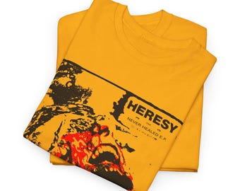 Heresy Tee-shirt, Never Healed Flexi Ep, Unisex UK Hardcore, 3