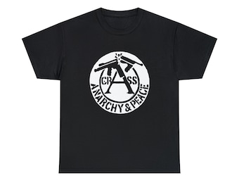 Crass Tee-Shirt, Anarchy and Peace, 8 colorways