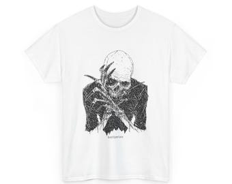 バクテリオンTシャツ、ヘッド・ロット、ハロウィンホラー、ブラックメタル、デスメタルシャツ