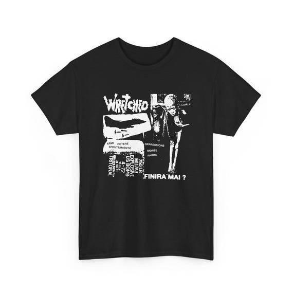 Wretched T-shirt, Finira Mai, Short-sleeve Tee, Italian Hardcore