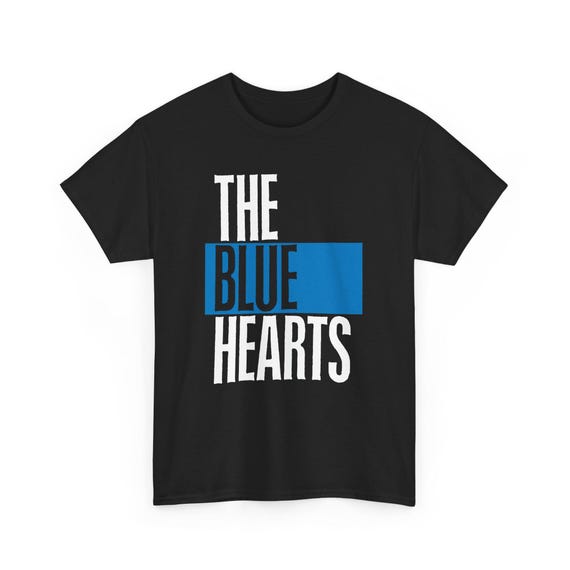 The Blue Hearts T-shirt, Blue Logo, 80's Japanese Punk Rock - Etsy