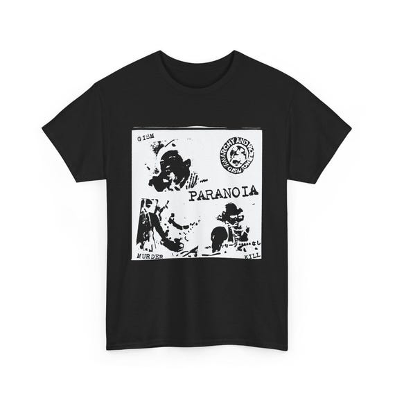 新品 GISM Tシャツ Lサイズ バンドT ジャパコア GISM Tシャツ、パラノイア、ジャパニーズハードコア、4色展開 - Etsy 日本