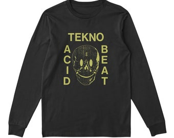 Tekno Acid Beat Long-Sleeve Shirt, Genesis P-Orridge Acid House, 3 colorways