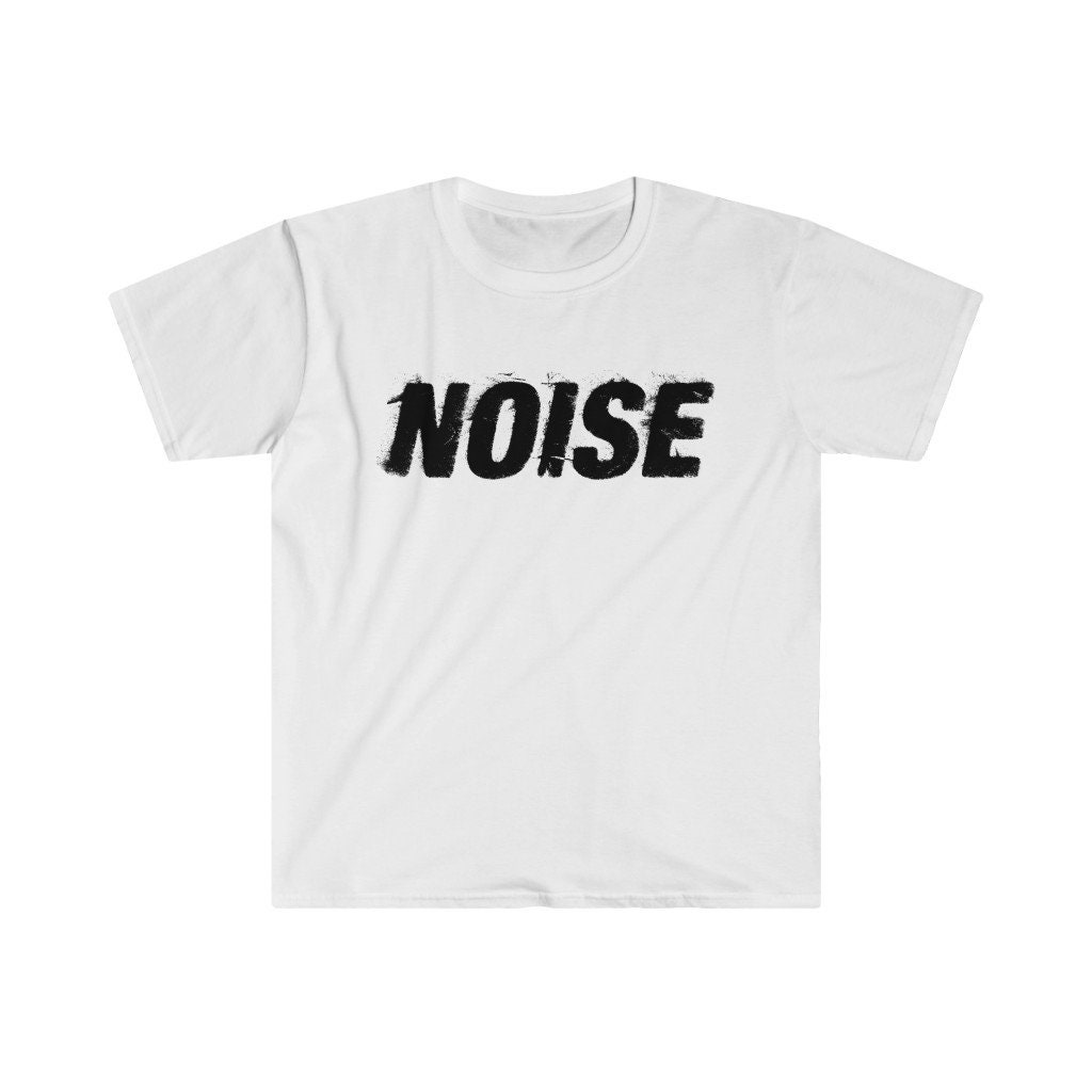 Noise T-shirt, Distressed Graphic, Unisex Softstyle Tee, 9