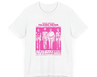 Talking Heads Live Japan 79 T-shirt, 9 Colorways, Special
