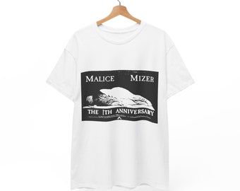Malice Mizer Tee-Shirt, 1st Anniversary, 1994 Visual Kei, Mana, Kozi, 4 colorways, Gothic Gift For Her