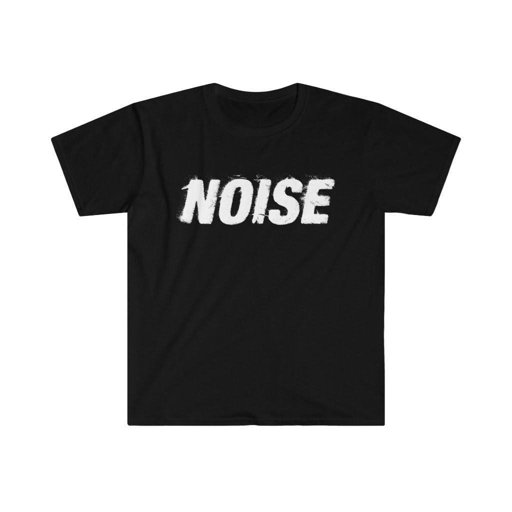 Noise T-shirt, Distressed Graphic, Unisex Softstyle Tee, 9