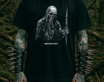 バクテリオンTシャツ、ヘルシッシュ・トーメンター、厚手コットン、ハロウィンホラー、ブラックメタル、デスメタルシャツ