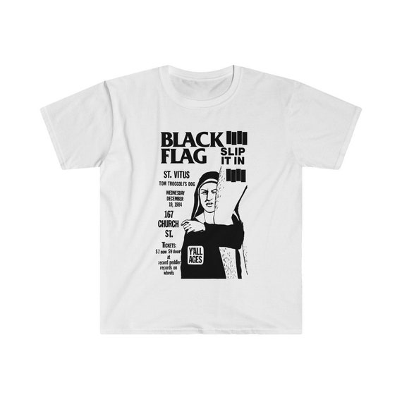 Black Flag Teeshirt Slip It in Vintage Live Featuring St Etsy