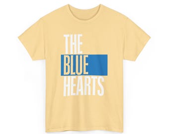 The Blue Hearts T-shirt, Blue Logo, 80's Japanese Punk Rock - Etsy