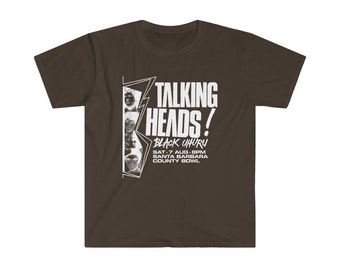 Talking Heads T-Shirt, Short-Sleeve Unisex, Black Uhuru, 9 colorways