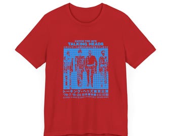 Talking Heads Live Japan 79 T-shirt, 9 Colorways, Special Edition