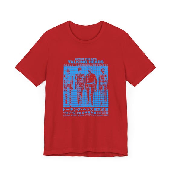 Talking Heads Live Japan 79 T-shirt, 9 Colorways, Special