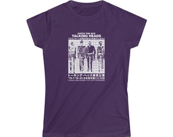 Talking Heads Women's Tee-Shirt, Live in Japan, Gift for Her