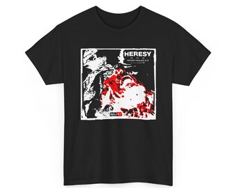 Heresy Tee-shirt, Never Healed Flexi Ep, Unisex UK Hardcore, 3