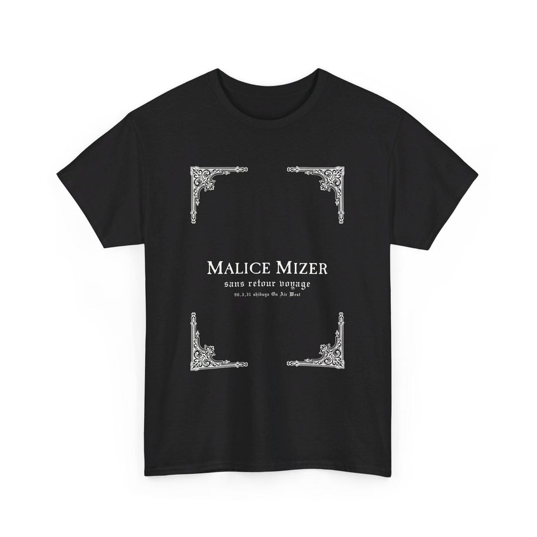 Malice Mizer Tee-shirt, Sans Retour Voyage, Unisex, Visualkei,